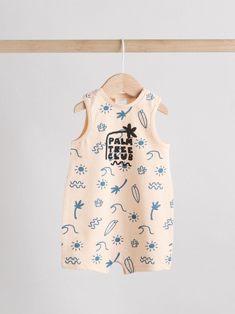 Blue Baby 100% Cotton Rompers 2 Pack