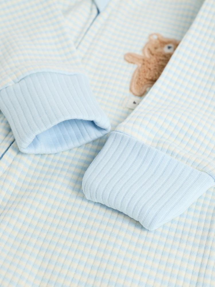 Bear Zipper Footless Sleepsuit 3 Pack