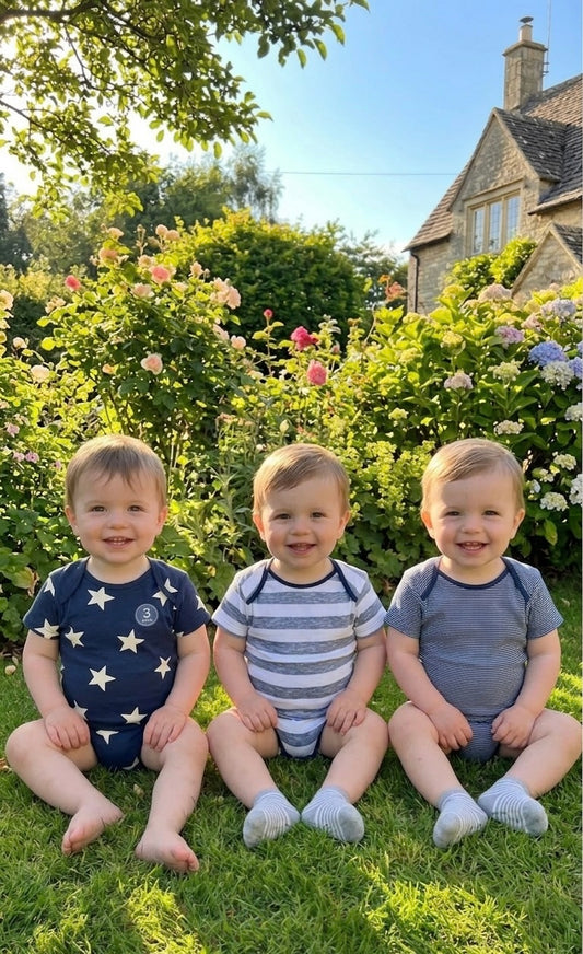 Star Bodysuit Short Sleeves 3 Pack