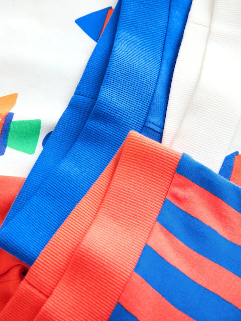 Orange/Navy Space 3 Pack Pyjamas