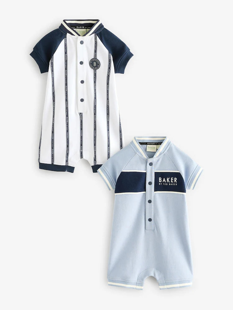 Baker by Ted Baker Varsity Rompers 2 Pack