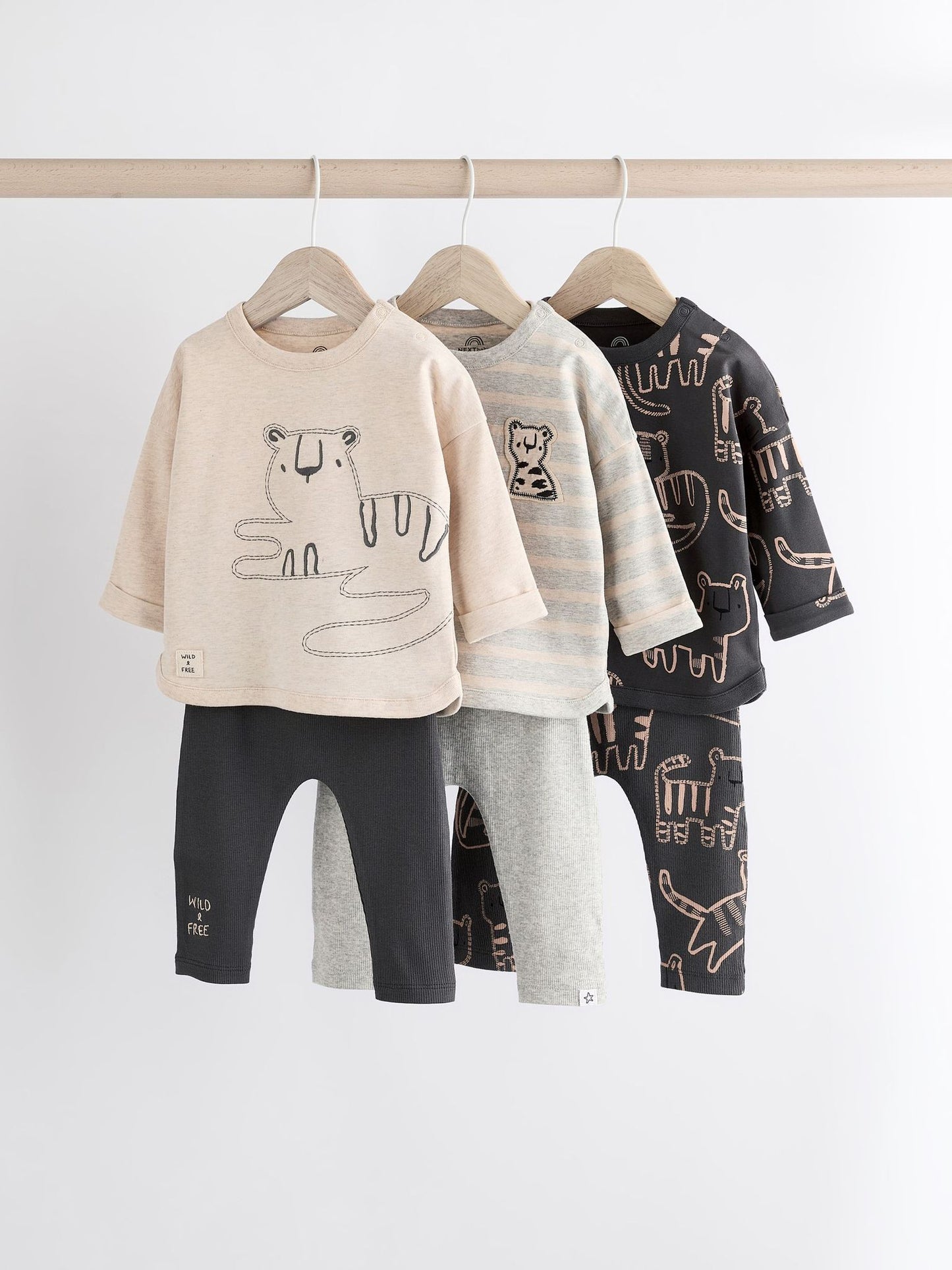 Lion Applique Shirt & trousers 6pc Set