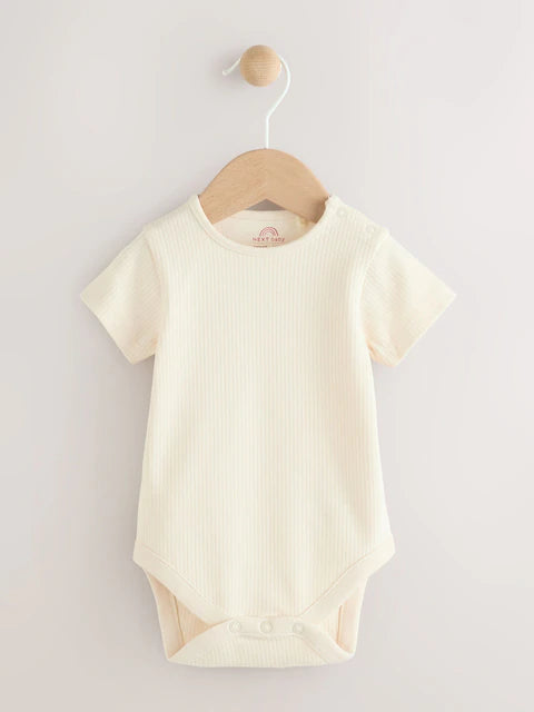 Red Stripe Cherry Short Sleeve Baby Bodysuit and Dungarees Set