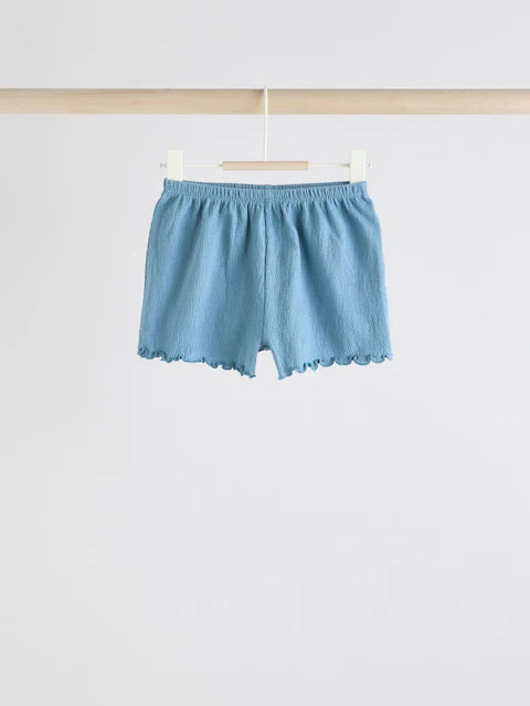 Pink/ White and Blue Horse Baby Frill T-Shirt and Shorts Set 6 Piece