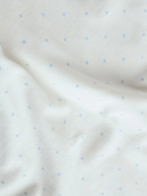 Blue Bunny Embroidered 3 Pack Frill Shoulder Baby Rompers