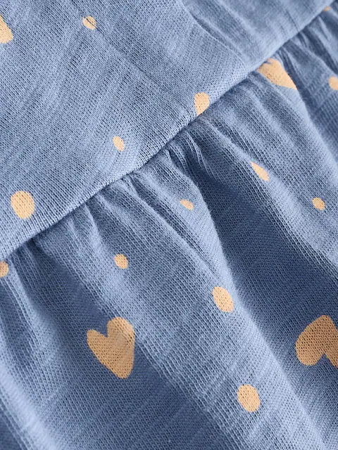 Navy Stripe and Bow Printed 100% Cotton Baby Jersey Rompers 3 Pack