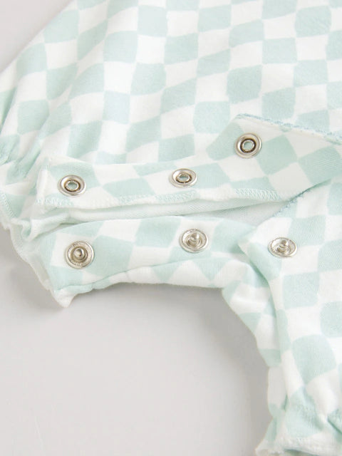 Multi Pastel Animal Print Baby 100% Cotton Rompers 3 Pack