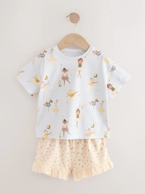 Pink Bunny Top and Shorts Set 3 Pack