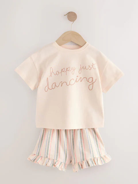 Pink Bunny Top and Shorts Set 3 Pack