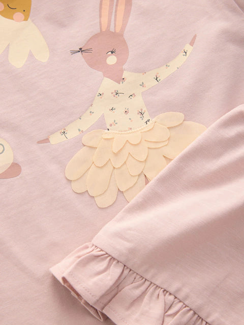 Pink Bunny Top and Shorts Set 3 Pack