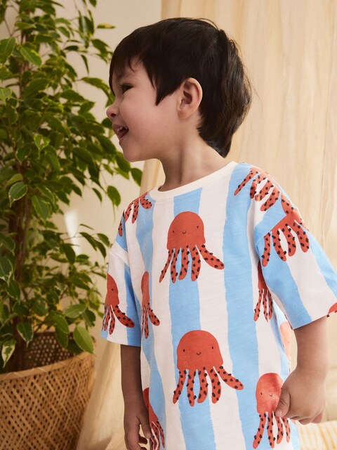 Multi Sea Creature Short Pyjamas 3 Pack