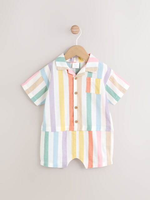 Bright Stripe Baby Romper