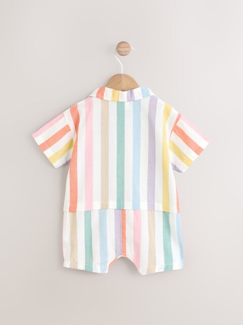 Bright Stripe Baby Romper