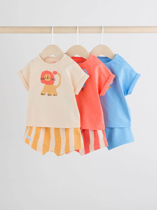 Bright Character Baby Tops and Shorts Set 6 Piece