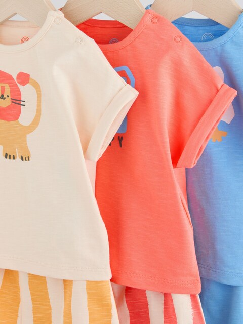 Bright Character Baby Tops and Shorts Set 6 Piece
