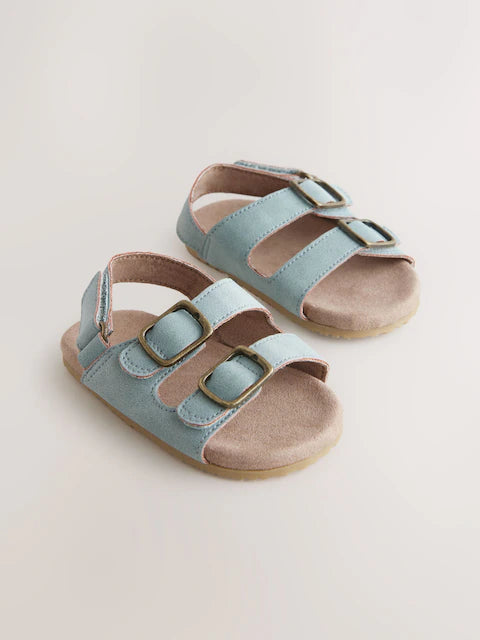 Blue Touch Fastening Corkbed Baby Sandals