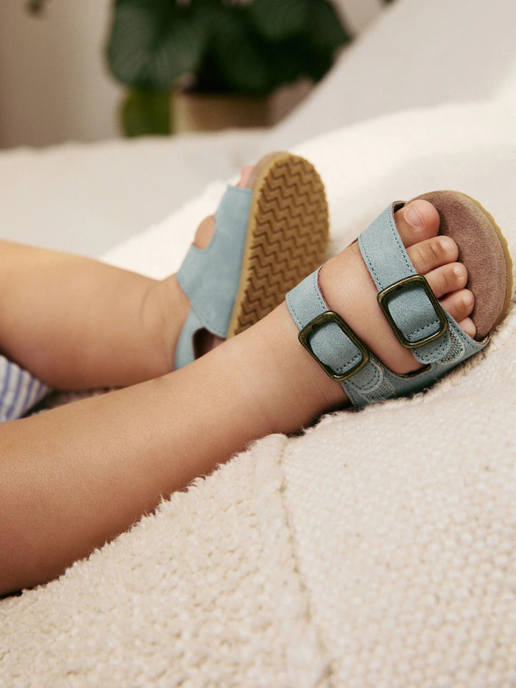Blue Touch Fastening Corkbed Baby Sandals