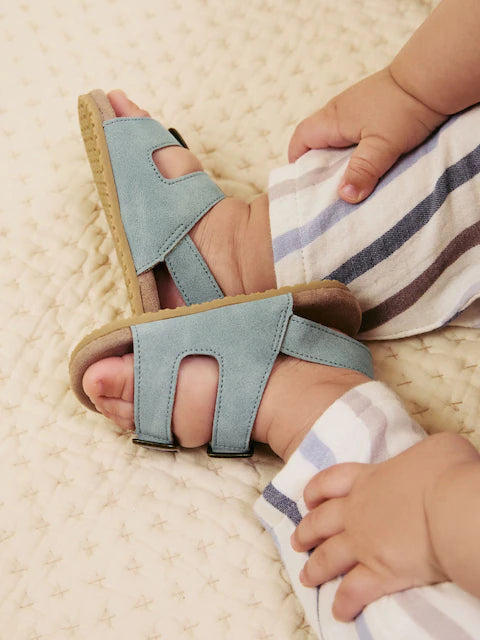 Blue Touch Fastening Corkbed Baby Sandals