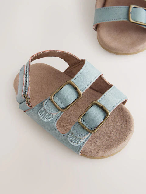 Blue Touch Fastening Corkbed Baby Sandals