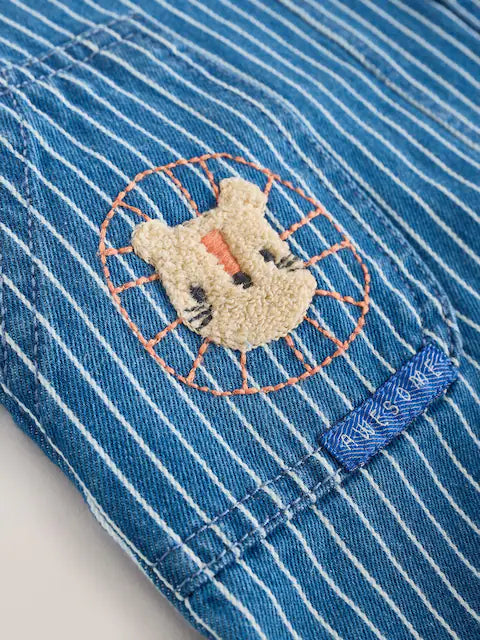 Denim Brights Baby Denim Dungaree and Bodysuit Set