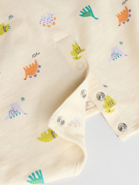 Multi 100% Cotton Baby Rompers 4 Pack