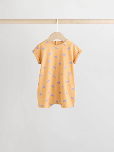 Multi 100% Cotton Baby Rompers 4 Pack