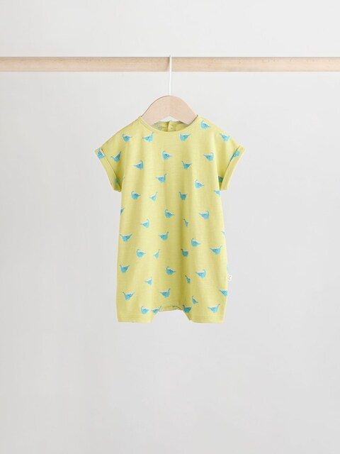 Multi 100% Cotton Baby Rompers 4 Pack