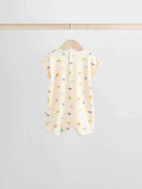 Multi 100% Cotton Baby Rompers 4 Pack