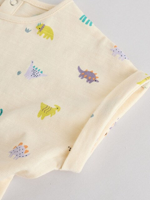 Multi 100% Cotton Baby Rompers 4 Pack