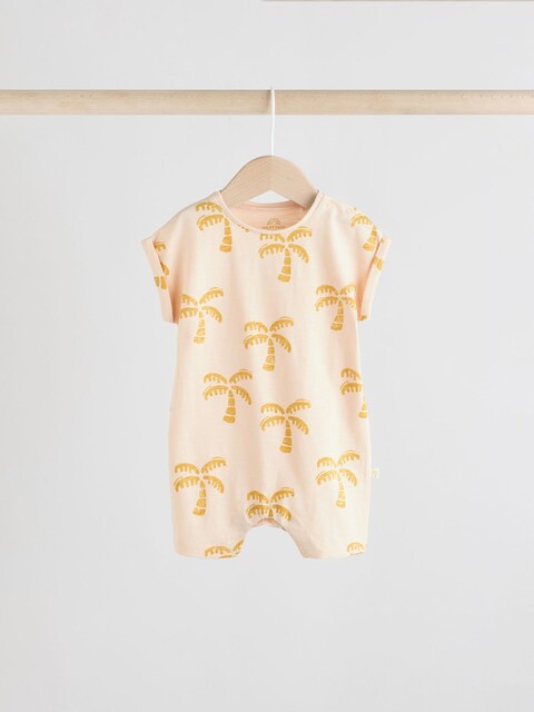Multi 100% Cotton Rompers 3 Pack