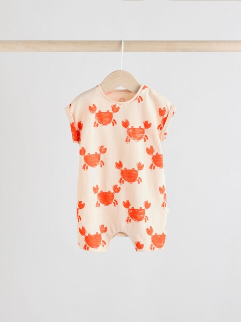 Multi 100% Cotton Rompers 3 Pack