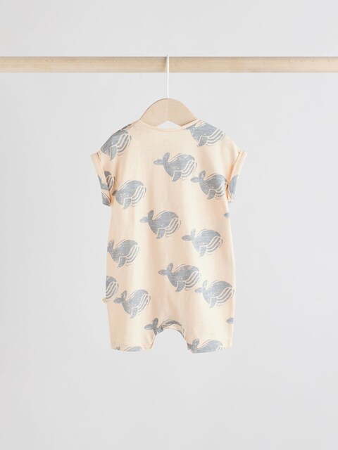 Multi 100% Cotton Rompers 3 Pack