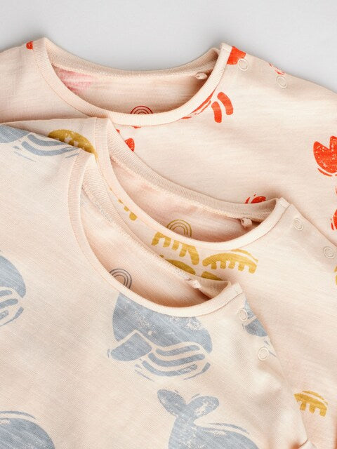 Multi 100% Cotton Rompers 3 Pack