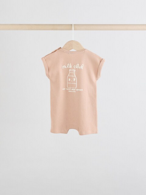 Blue 100% Cotton Baby Rompers 4 Pack