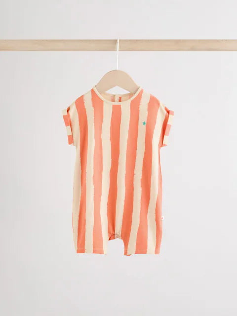 Bright Checkerboard Baby Rompers 3 Pack