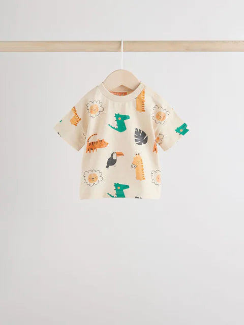 Green Tiger Baby Tops and Shorts Set 6 Piece