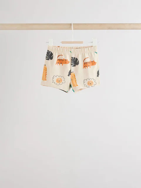 Green Tiger Baby Tops and Shorts Set 6 Piece