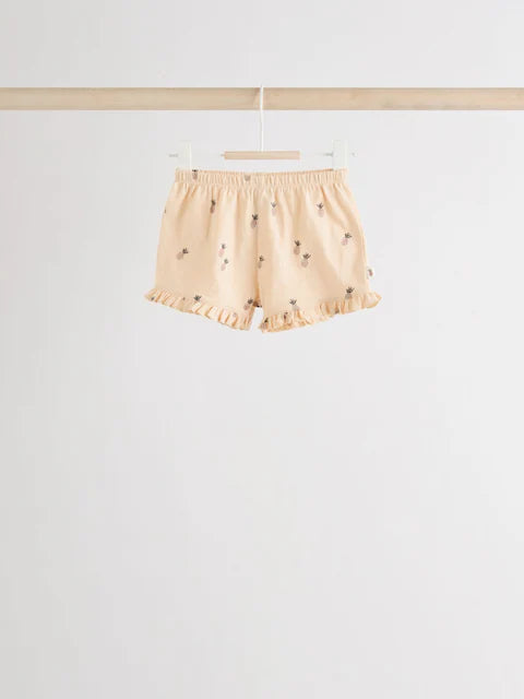 Charcoal Grey/White Short Sleeve 100% Cotton Baby Top and Shorts Set 6 Piece