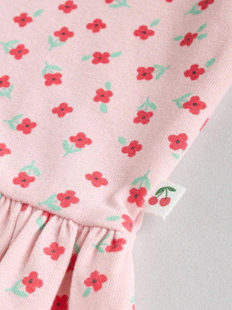 Red/ Pink/ White Strawberry Baby Frill T-Shirt and Shorts Set 6 Piece