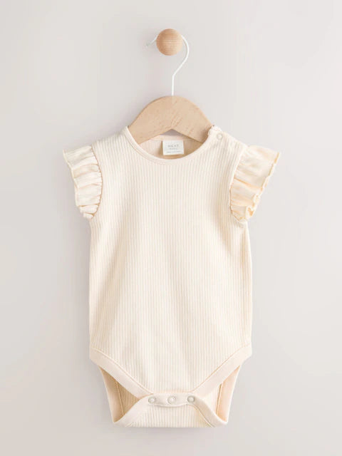 Rust Brown Short Sleeve Baby Bodysuit and Dungarees Set