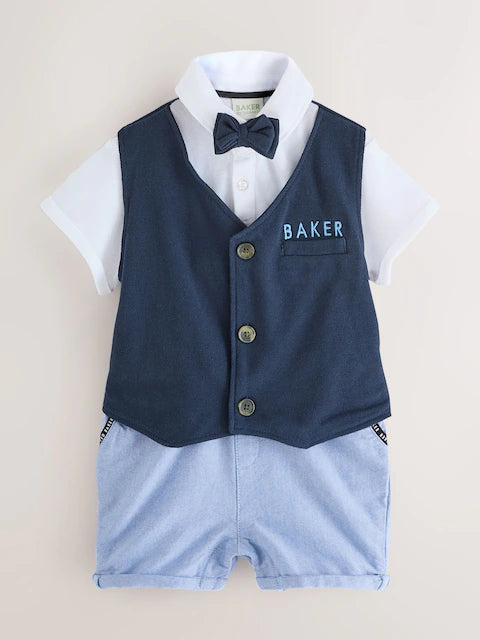 Baker by Ted Baker Smart Bow Tie Rompersuit