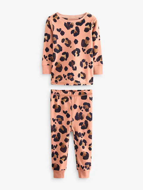 Neutral Animal Printed Snuggle Pyjamas 3 Pack