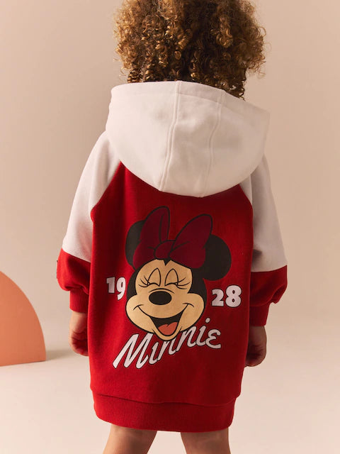 Red Minnie Mouse Sweat Dress and Leggings Set