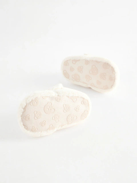 White Touch Fastening Character Baby Booties