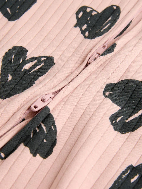 Brown Two Way Zip Footless Sleepsuits 3 Pack