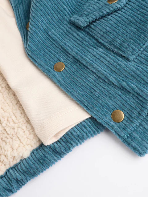 Teal Blue Baby Shirt And Trousers Set 3 Piece