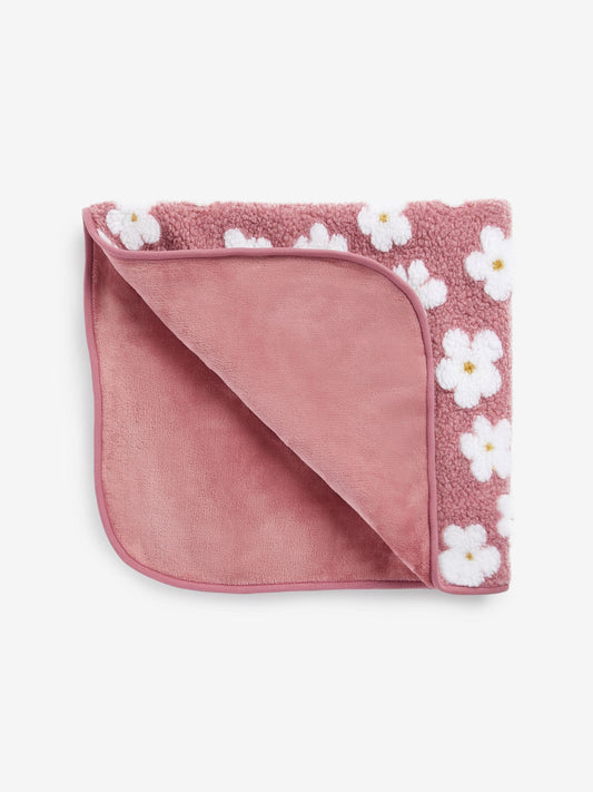 Floral Fleece Blanket 80*70 cm