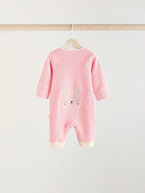 Pink Footless Sleepsuits 3 Pack