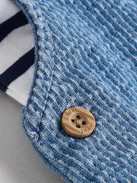 Blue Croc Baby Denim Dungaree and Bodysuit Set