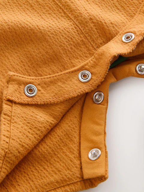 Bright Transport Baby Woven Dungaree and Bodysuit Set